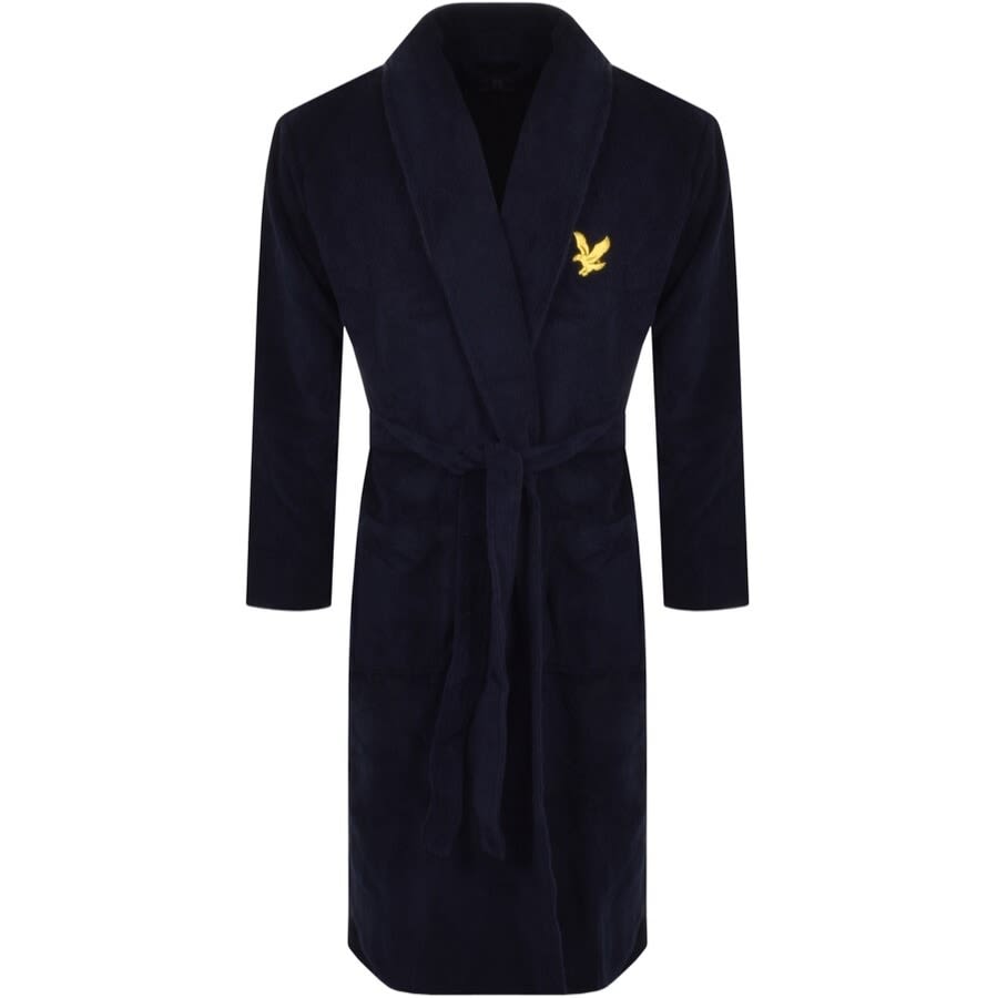 Lyle And Scott Jeremy Dressing Gown Navy | Mainline Menswear