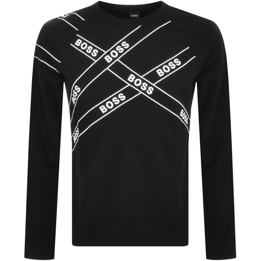 Alternative Image for ProductBOSS Wrapped Sweatshirt Black1