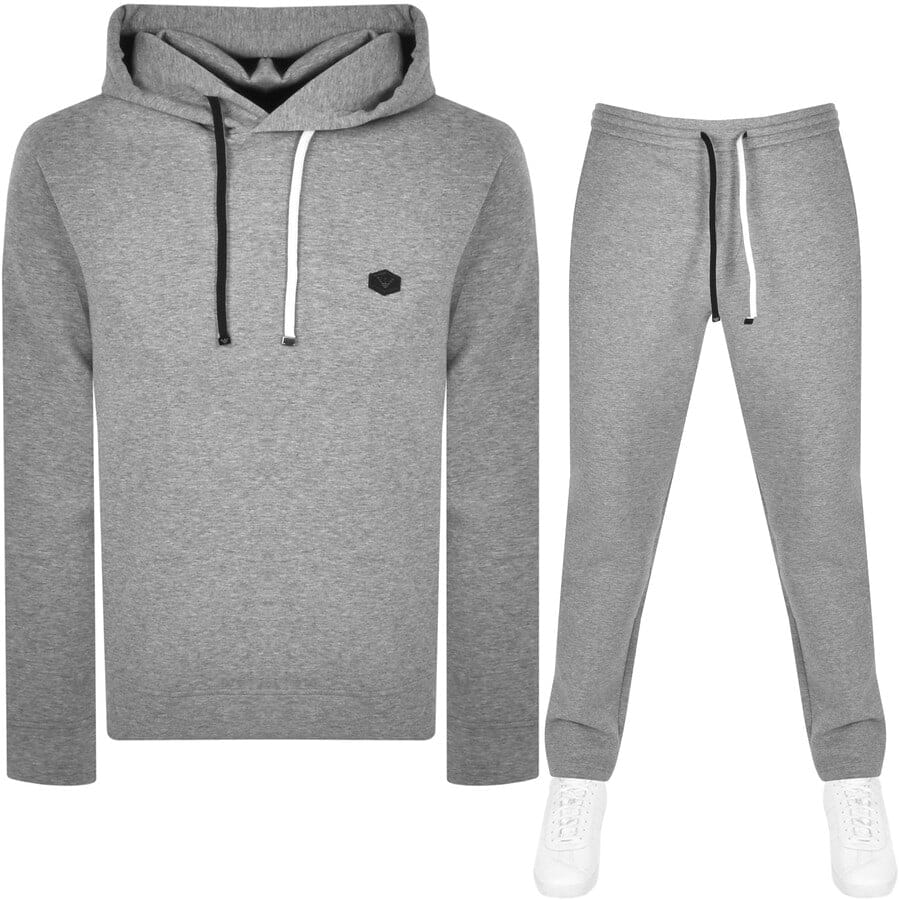 Alternative Image for ProductEmporio Armani Hooded Tracksuit Grey1