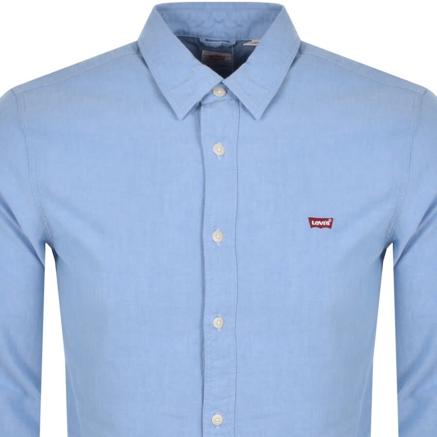 Alternative Image for ProductLevis Battery Slim Fit Long Sleeved Shirt Blue2