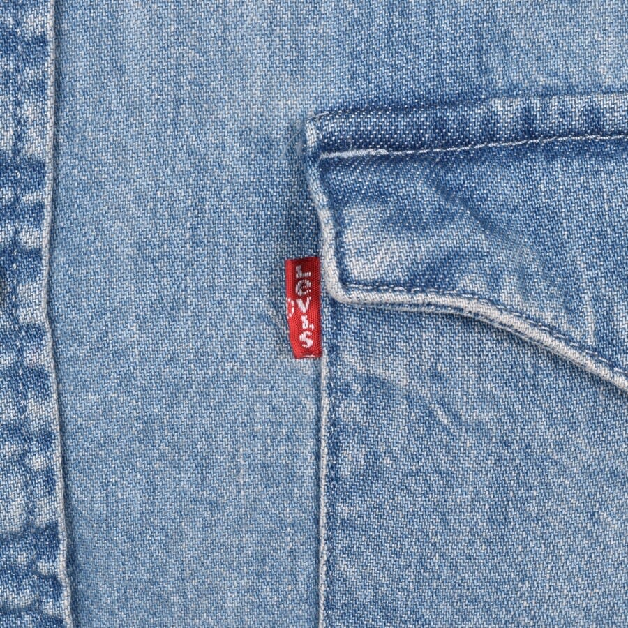 Alternative Image for ProductLevis Long Sleeved Barstow Western Denim Shirt Blu3