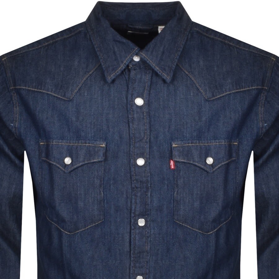 Alternative Image for ProductLevis Barstow Western Long Sleeved Shirt Navy2