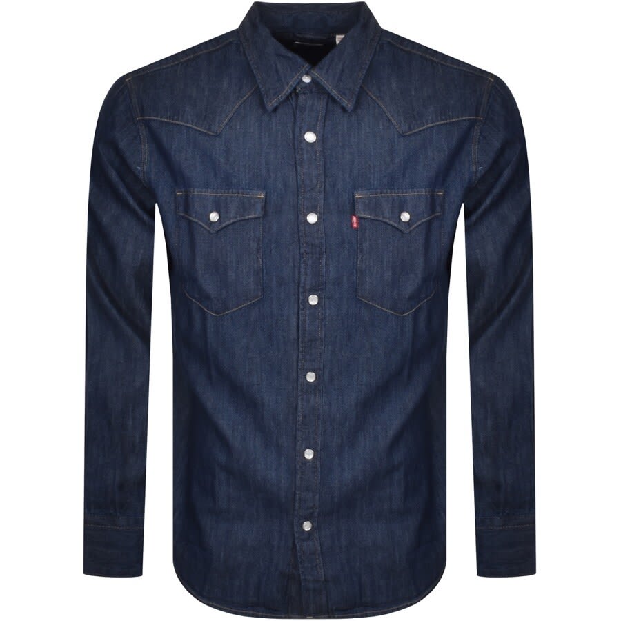 Alternative Image for ProductLevis Barstow Western Long Sleeved Shirt Navy1