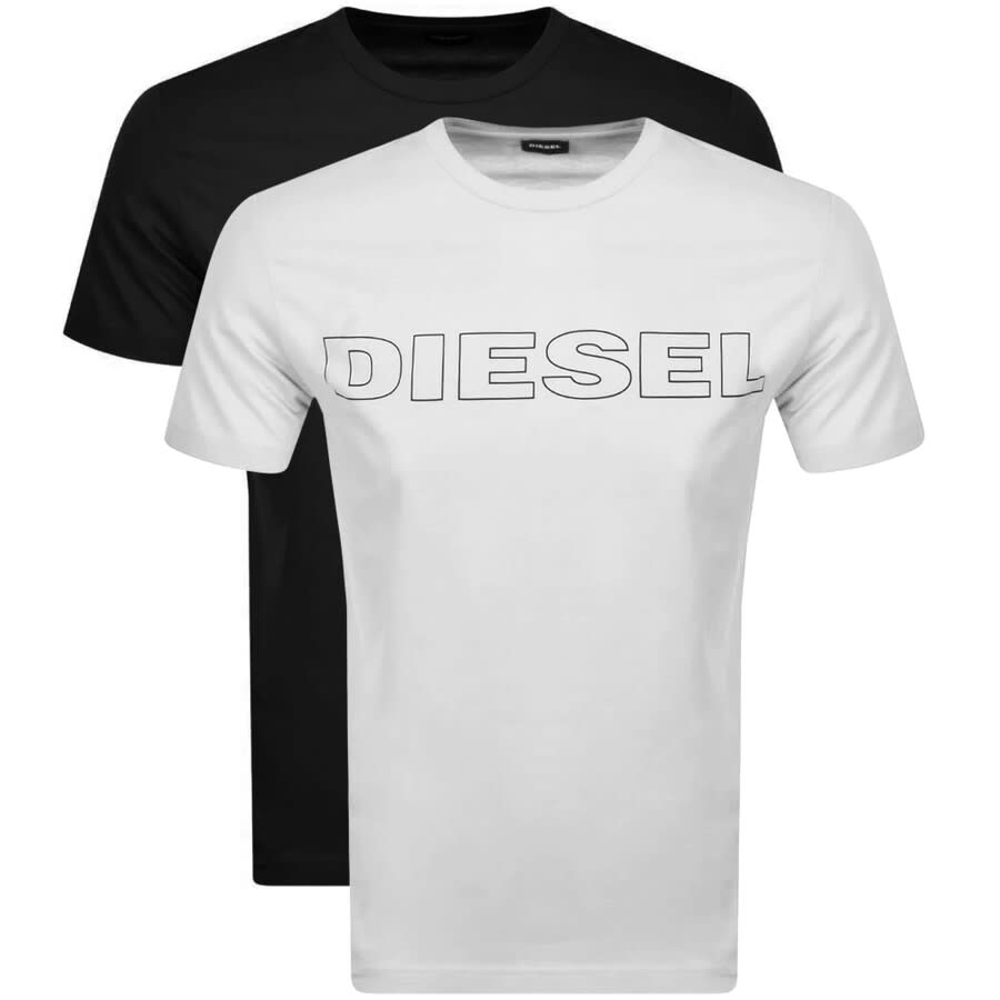 Alternative Image for ProductDiesel UMTEE Jake Two Pack T Shirts White1