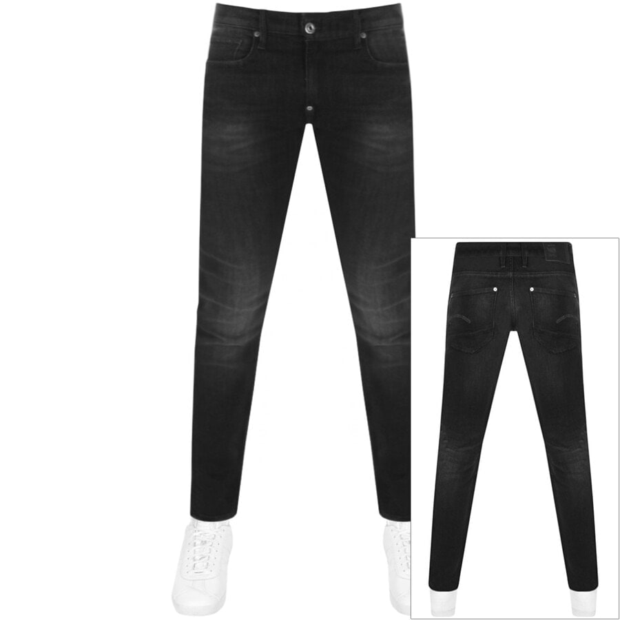 G Star Raw Revend Skinny Jeans Black | Mainline Menswear United States