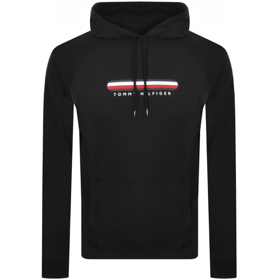 Alternative Image for ProductTommy Hilfiger Logo Pullover Hoodie Black1