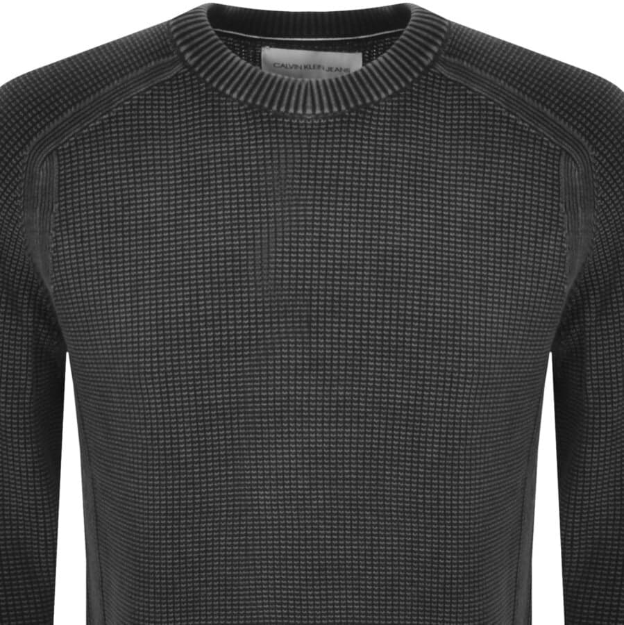 Alternative Image for ProductCalvin Klein Jeans Logo Crew Neck Sweatshirt Black2