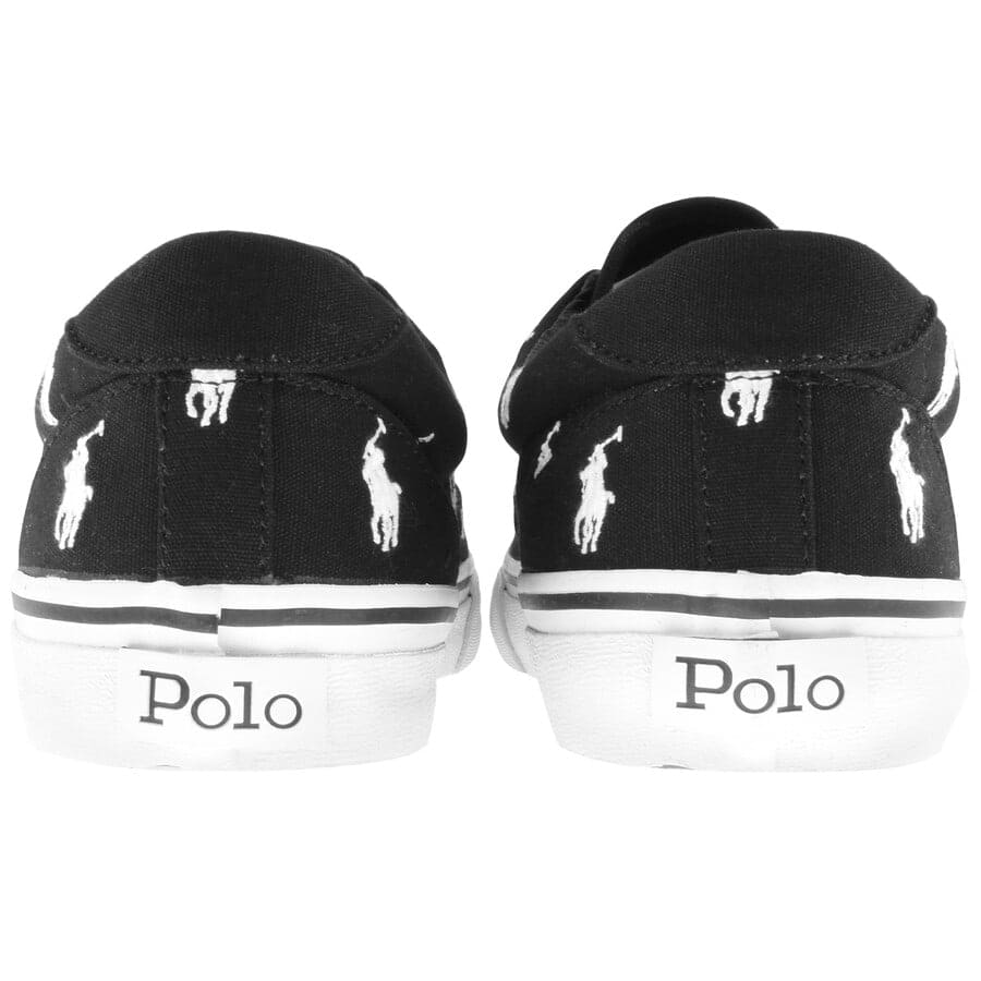 Alternative Image for ProductRalph Lauren Thornton Canvas Trainers Black2