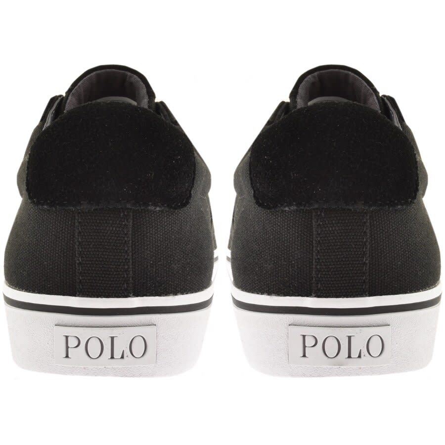 Alternative Image for ProductRalph Lauren Sayer Canvas Trainers Black2
