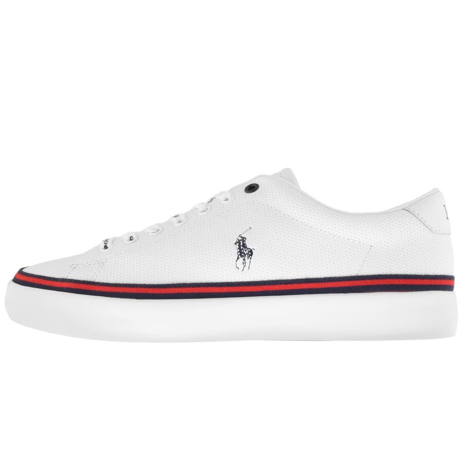 Alternative Image for ProductRalph Lauren Longwood Leather Trainers White1