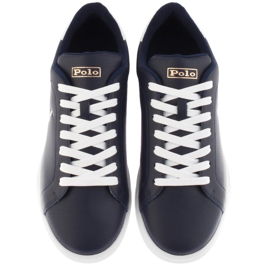 Alternative Image for ProductRalph Lauren Heritage Court Trainers Navy3
