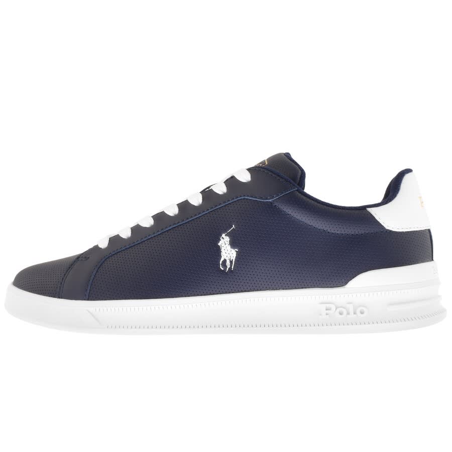 Alternative Image for ProductRalph Lauren Heritage Court Trainers Navy1
