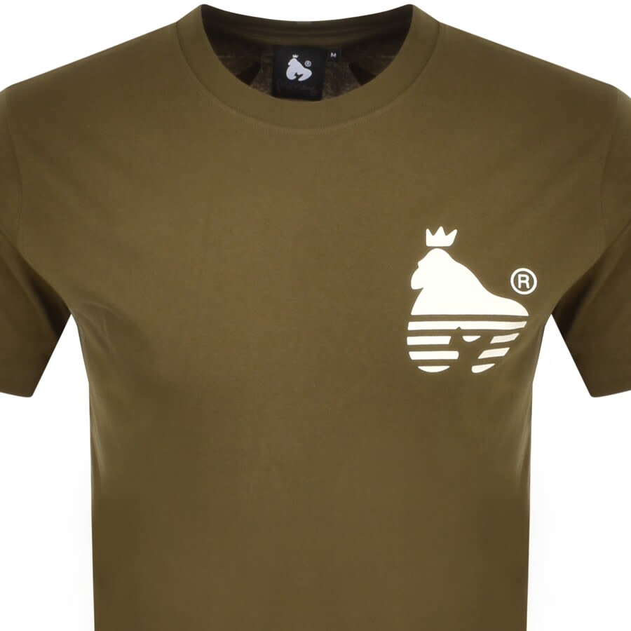Alternative Image for ProductMoney Sport Ape Money Logo T Shirt Khaki2
