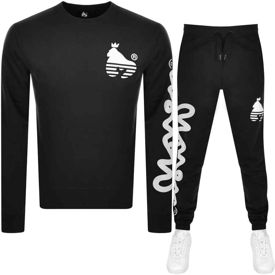 Alternative Image for ProductMoney Logo Crew Tracksuit Black1