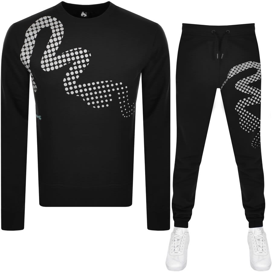 Alternative Image for ProductMoney Logo Crew Tracksuit Black1