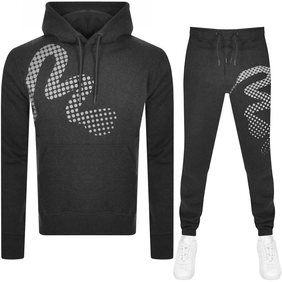 Alternative Image for ProductMoney Logo Hood Tracksuit Grey1