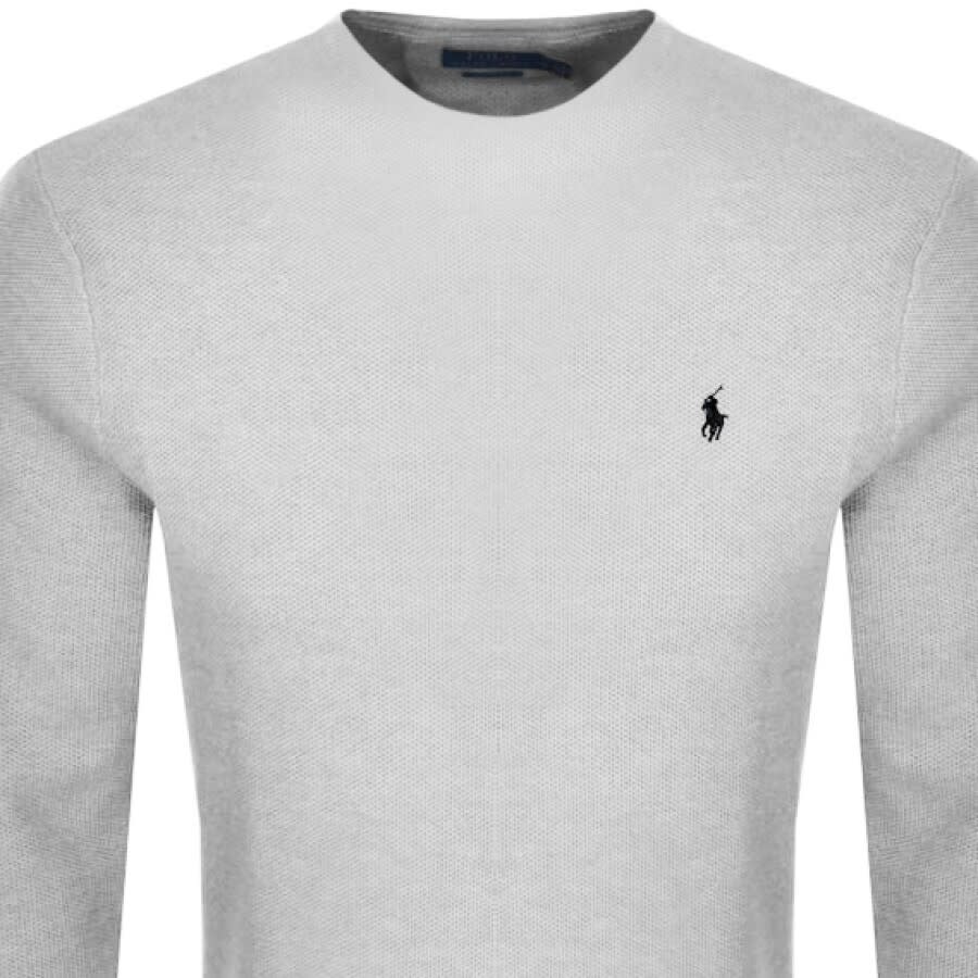 Alternative Image for ProductRalph Lauren Long Sleeved Crew Neck T Shirt Grey2
