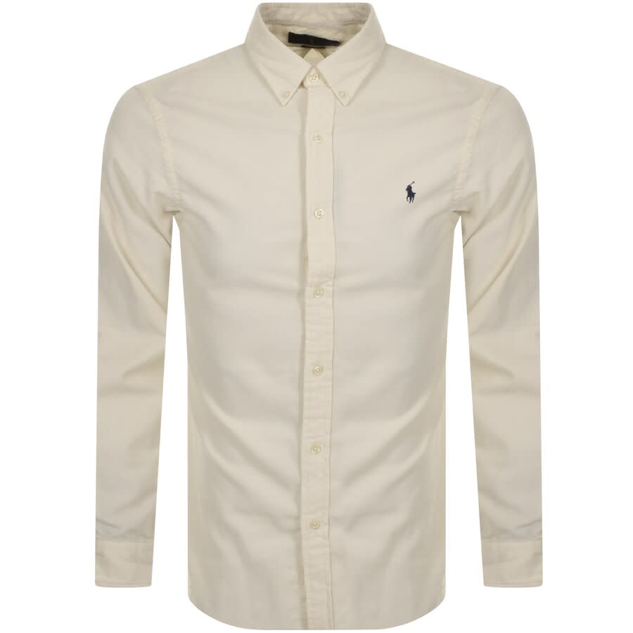 Alternative Image for ProductRalph Lauren Corduroy Slim Long Sleeve Shirt Cream1