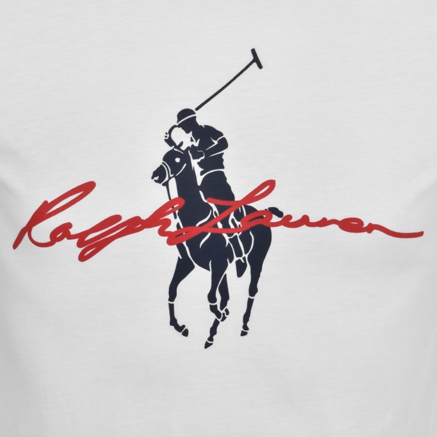 Alternative Image for ProductRalph Lauren Polo Logo T Shirt White3