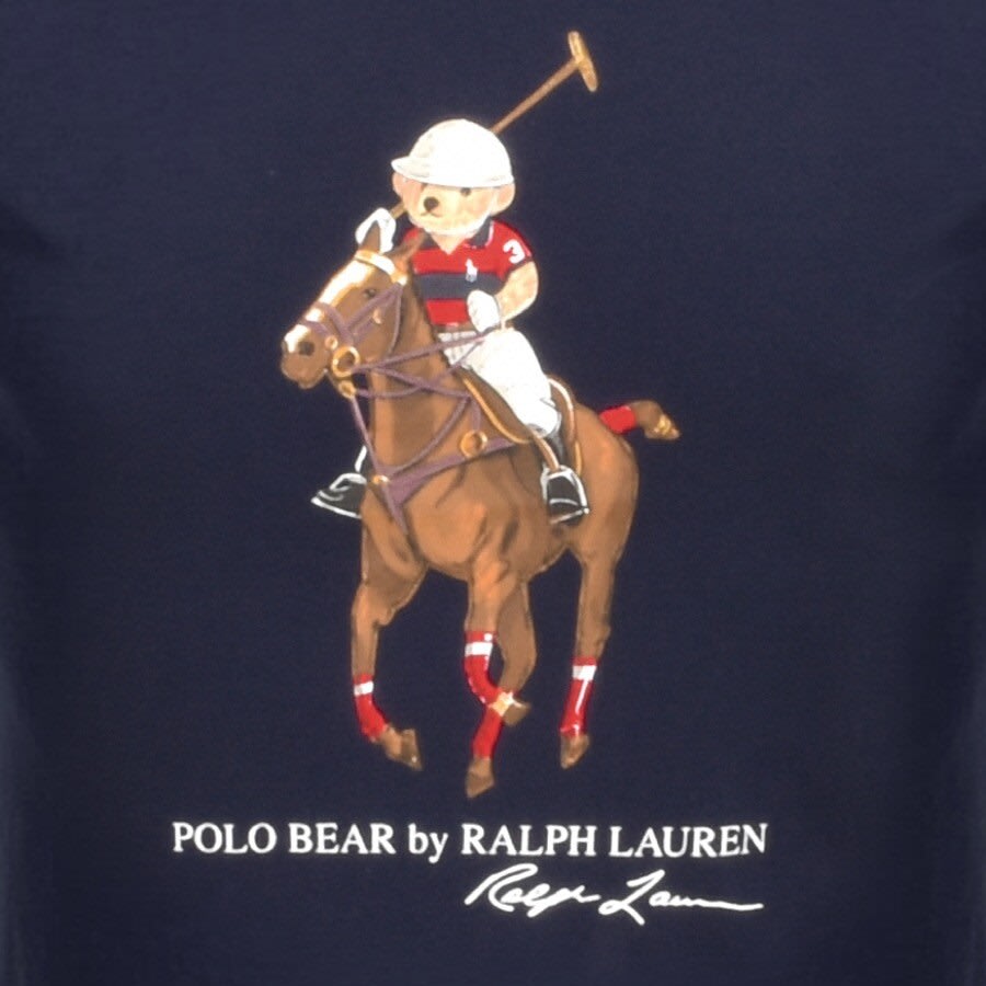 Alternative Image for ProductRalph Lauren Polo Logo T Shirt Navy3