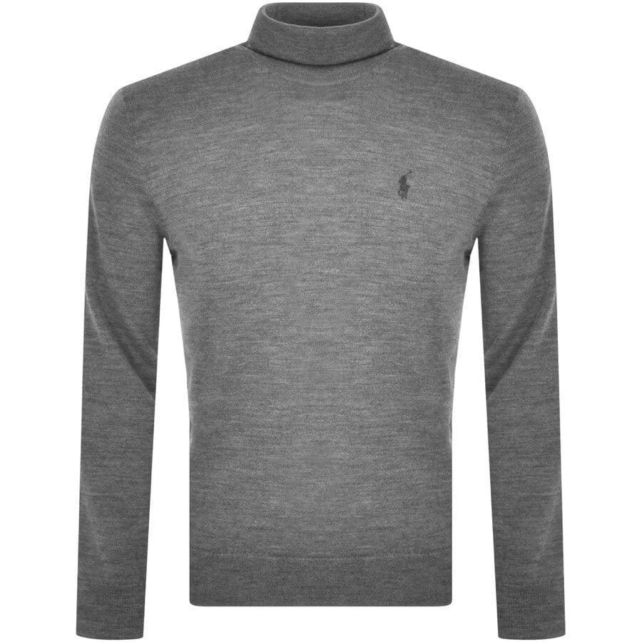 Alternative Image for ProductRalph Lauren Roll Neck Knit Jumper Grey1