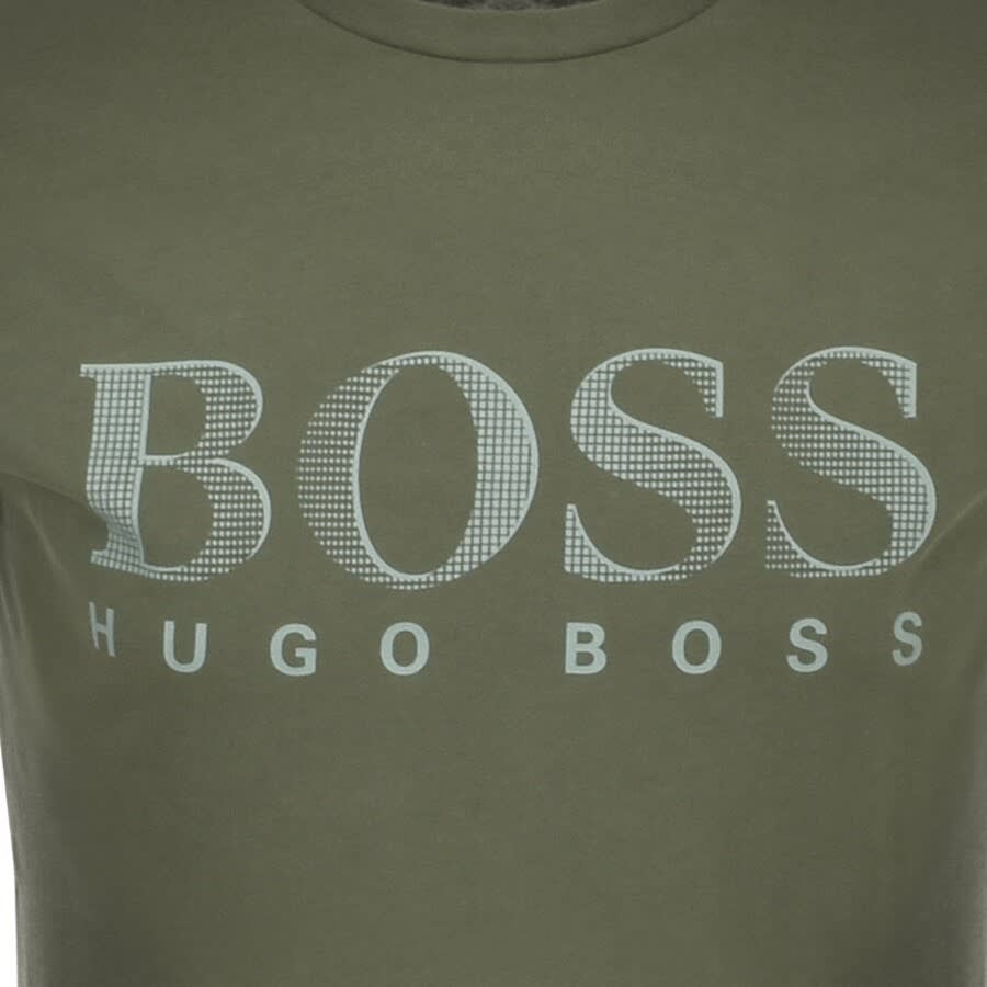 Alternative Image for ProductBOSS UV Protection Logo T Shirt Green3