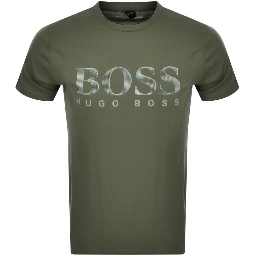 Alternative Image for ProductBOSS UV Protection Logo T Shirt Green1