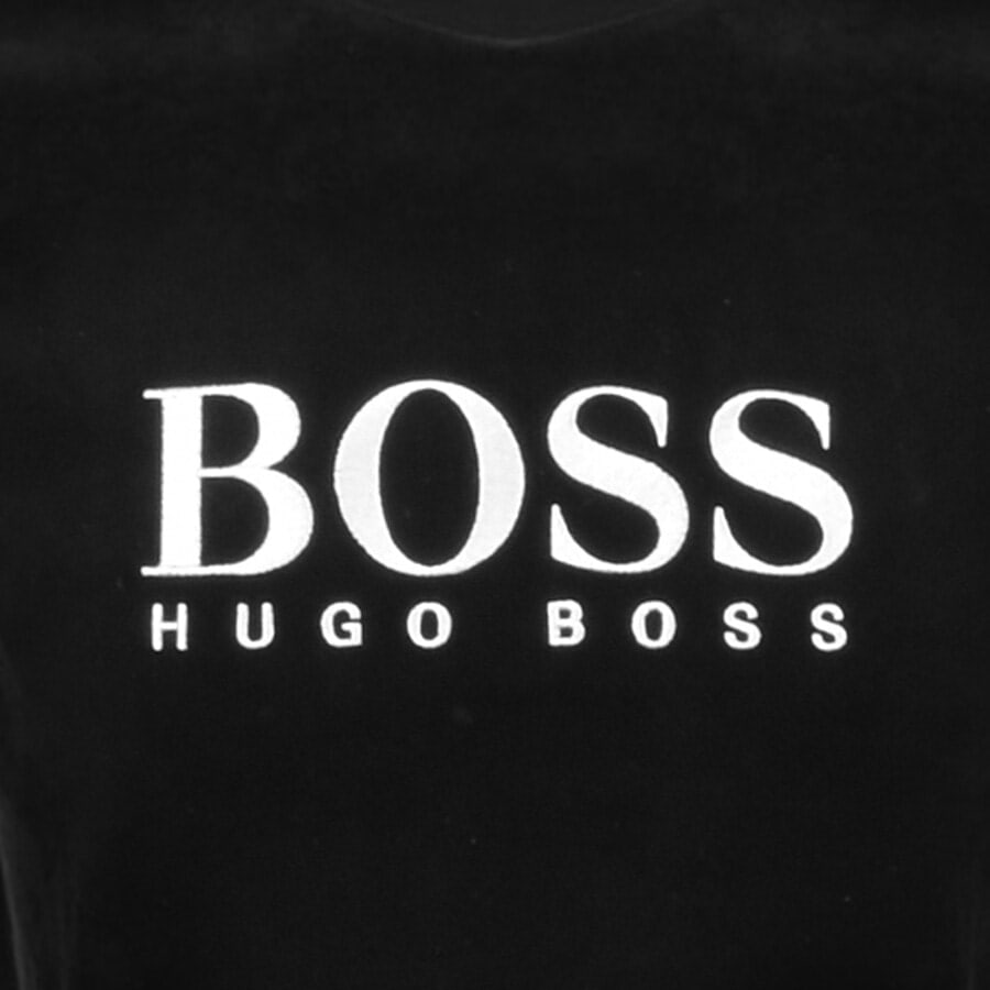 Alternative Image for ProductBOSS Bodywear Velour Crew Neck Sweatshirt Black3