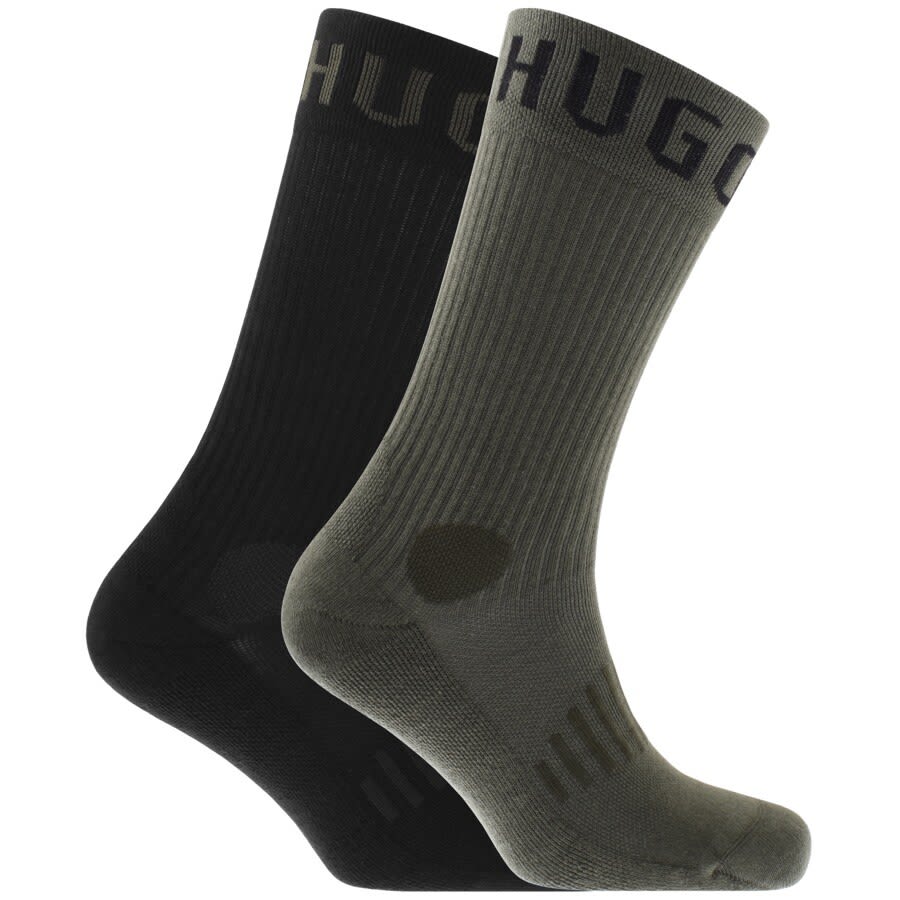 Alternative Image for ProductBOSS Two Pack Sport Socks Green1