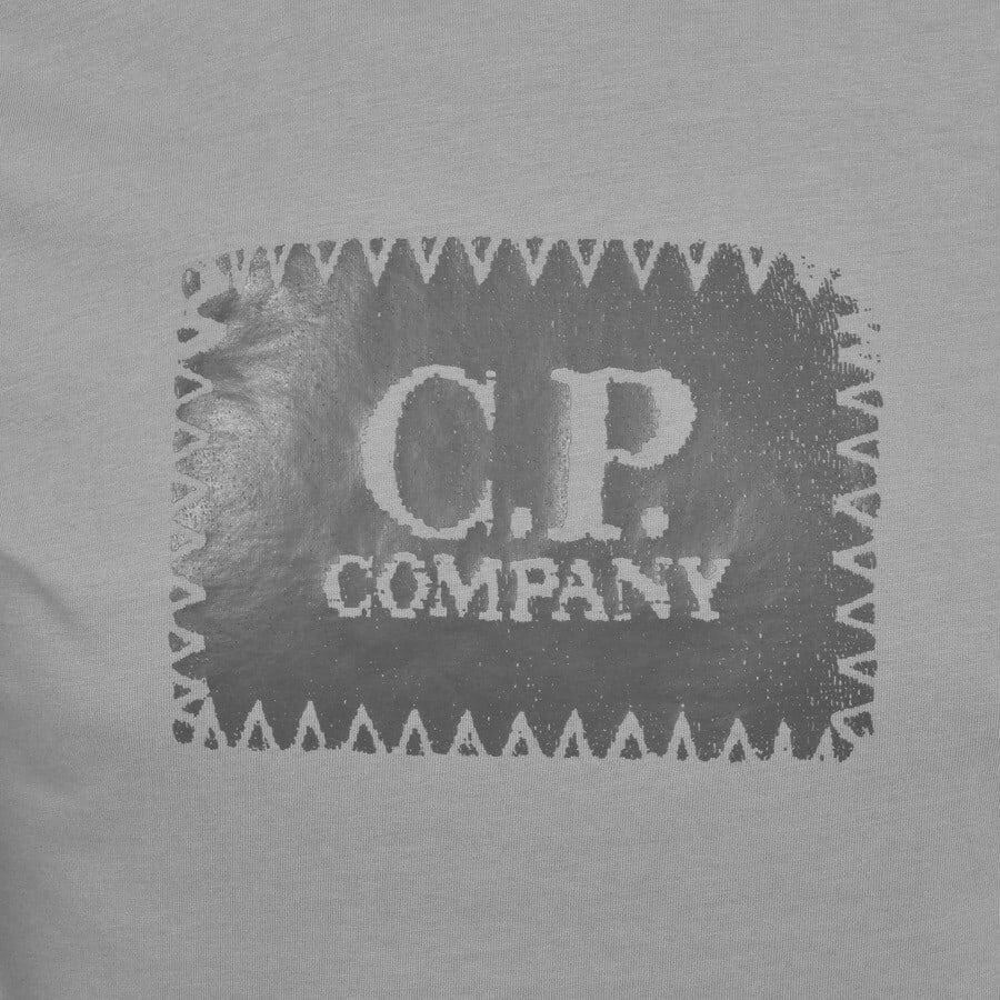 Alternative Image for ProductCP Company Long Sleeve Logo T Shirt Grey3