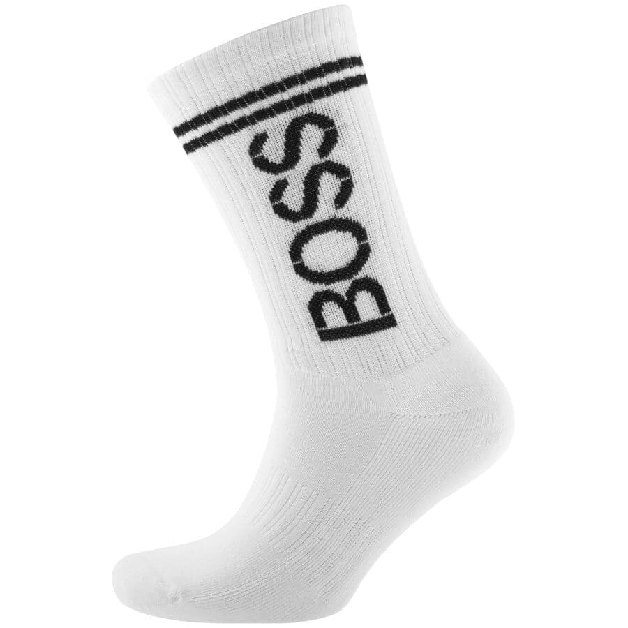 Alternative Image for ProductBOSS Ribbed Soft Cotton Socks White2