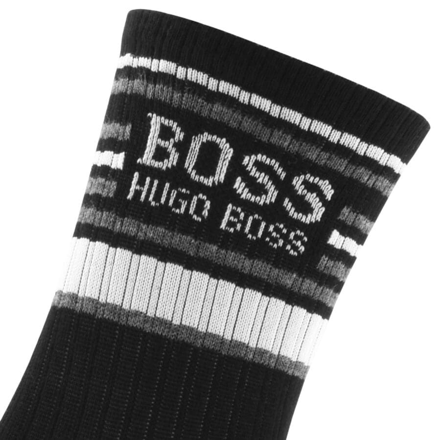Alternative Image for ProductBOSS Ribbed Soft Cotton Socks Black3