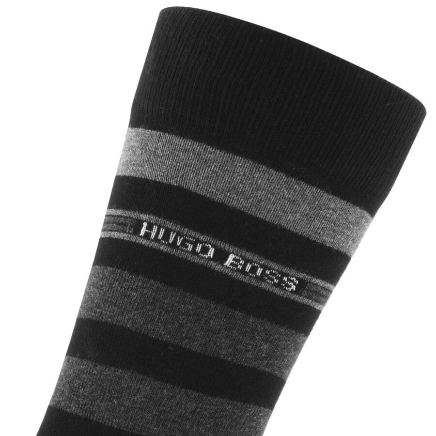 Alternative Image for ProductBOSS 2 Pack Soft Cotton Socks Black3