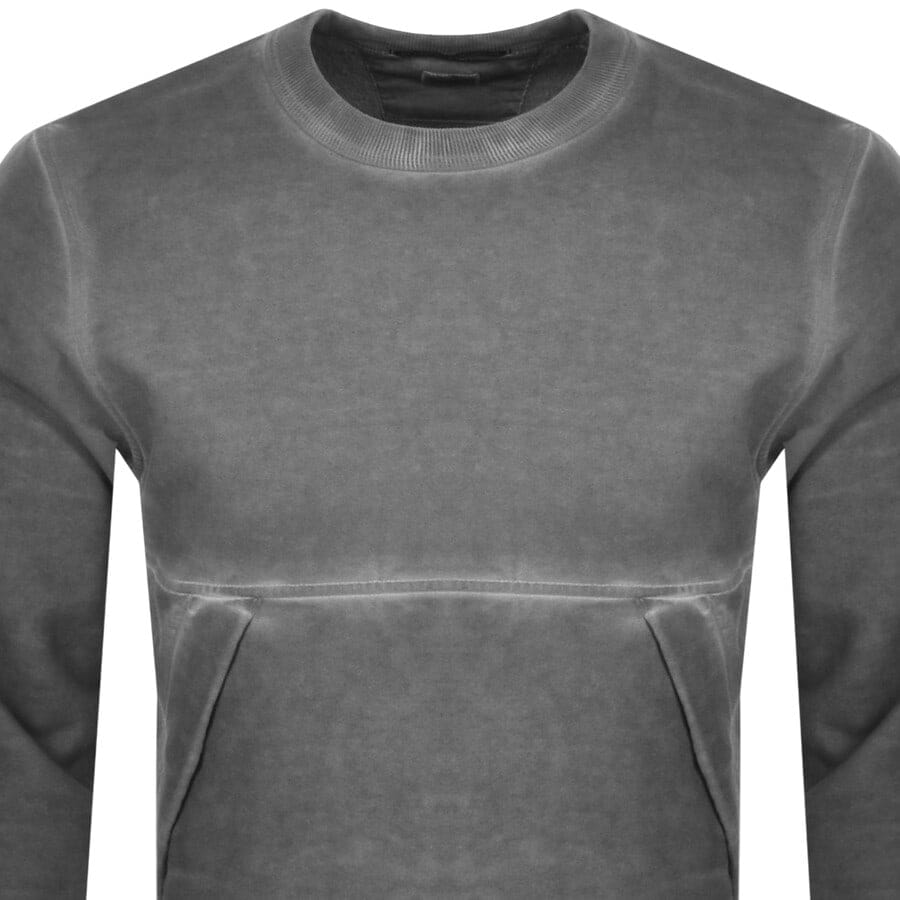 Alternative Image for ProductCP Company Diagonal Fleece Utility Sweatshirt Grey2