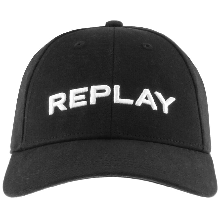 Alternative Image for ProductReplay Logo Baseball Cap Black1
