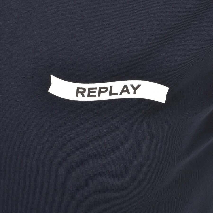 Alternative Image for ProductReplay Logo Crew Neck T Shirt Navy3