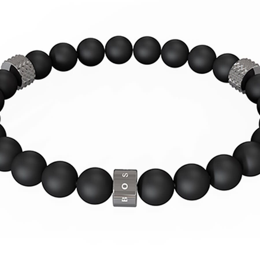 Alternative Image for ProductBOSS Berti Agate Bracelet Black2
