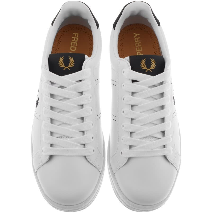 Alternative Image for ProductFred Perry B721 Leather Trainers White3