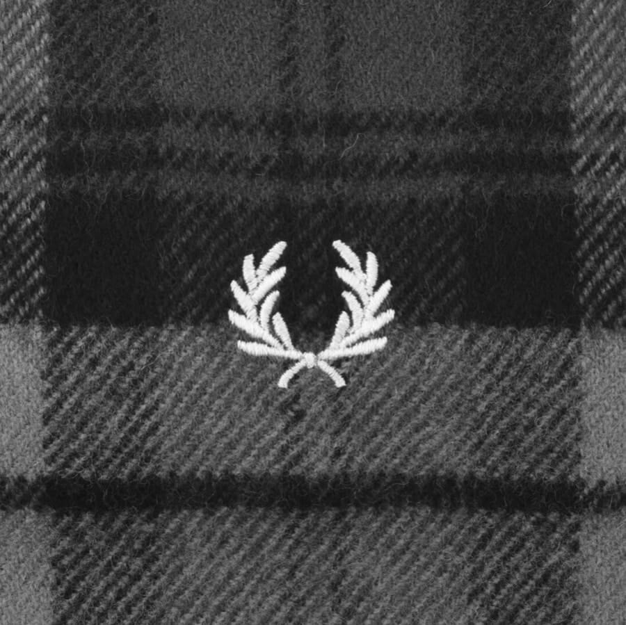 Alternative Image for ProductFred Perry Tartan Scarf Grey3