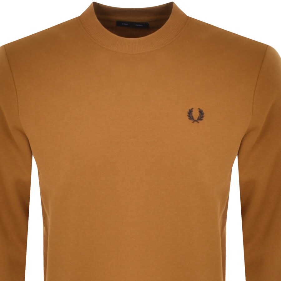 Alternative Image for ProductFred Perry Crew Neck Sweatshirt Brown2