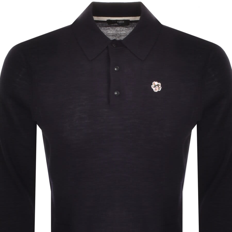 Alternative Image for ProductTed Baker Wembley Long Sleeved Polo T Shirt Navy2