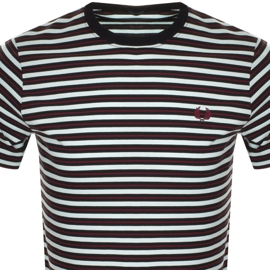 Alternative Image for ProductFred Perry Fine Stripe T Shirt Blue2
