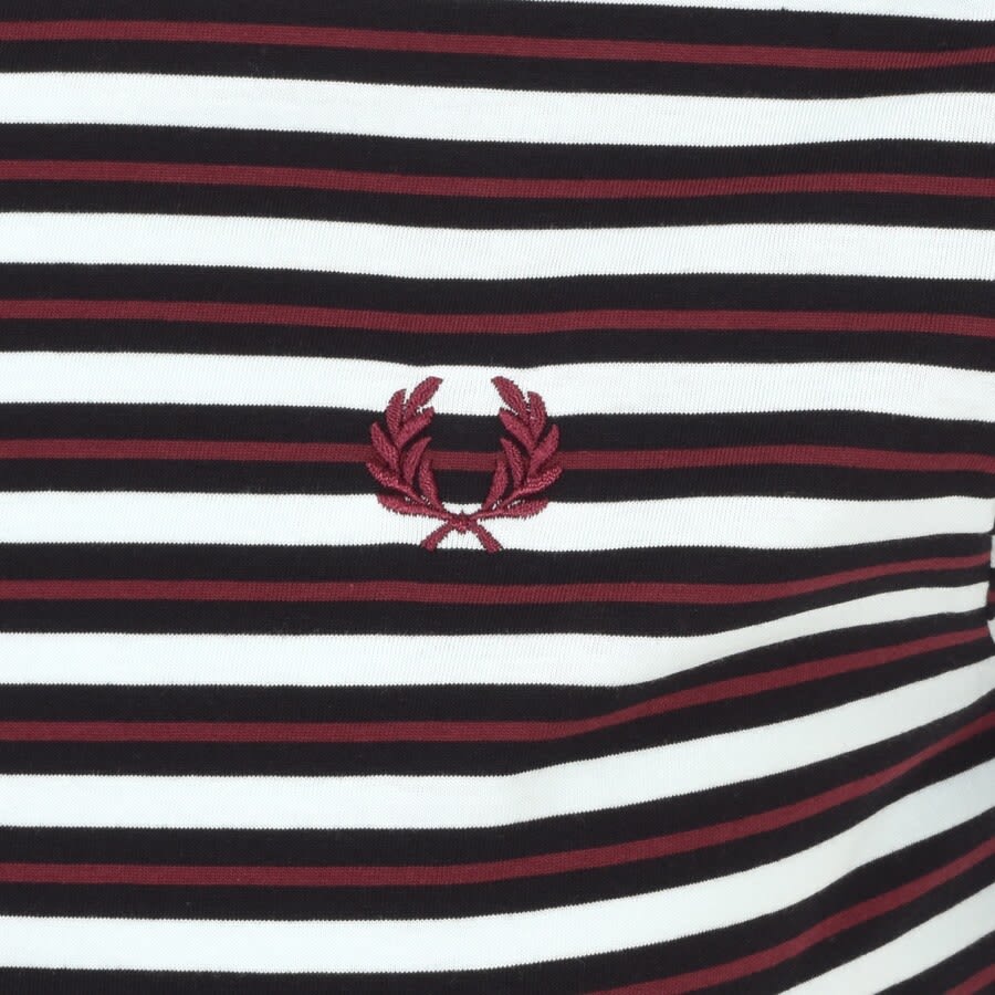 Alternative Image for ProductFred Perry Fine Stripe T Shirt Blue3