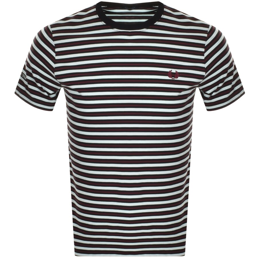 Alternative Image for ProductFred Perry Fine Stripe T Shirt Blue1