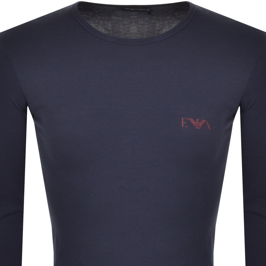 Alternative Image for ProductEmporio Armani Lounge Crew Neck T Shirt Navy2
