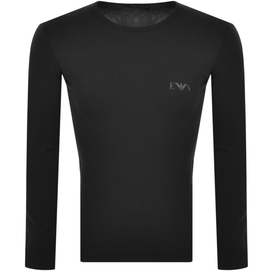 Alternative Image for ProductEmporio Armani Lounge Crew Neck T Shirt Black1