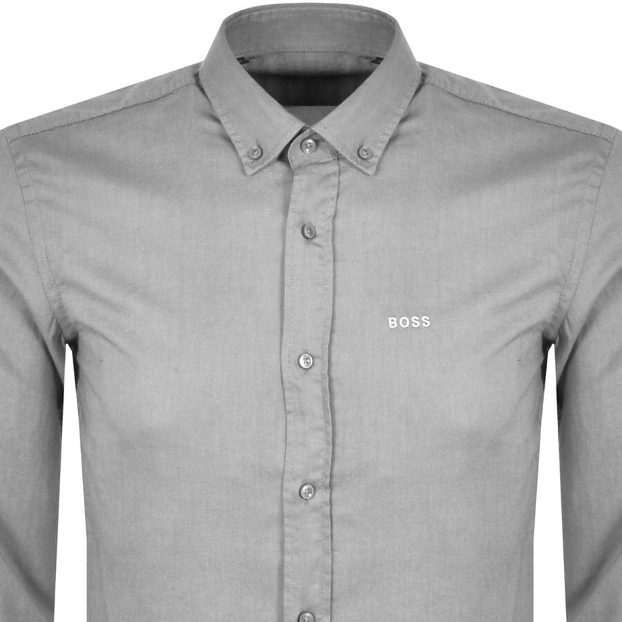 Alternative Image for ProductBOSS C Hank Slim Fit Long Sleeve Shirt Grey2