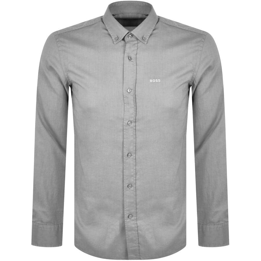 Alternative Image for ProductBOSS C Hank Slim Fit Long Sleeve Shirt Grey1