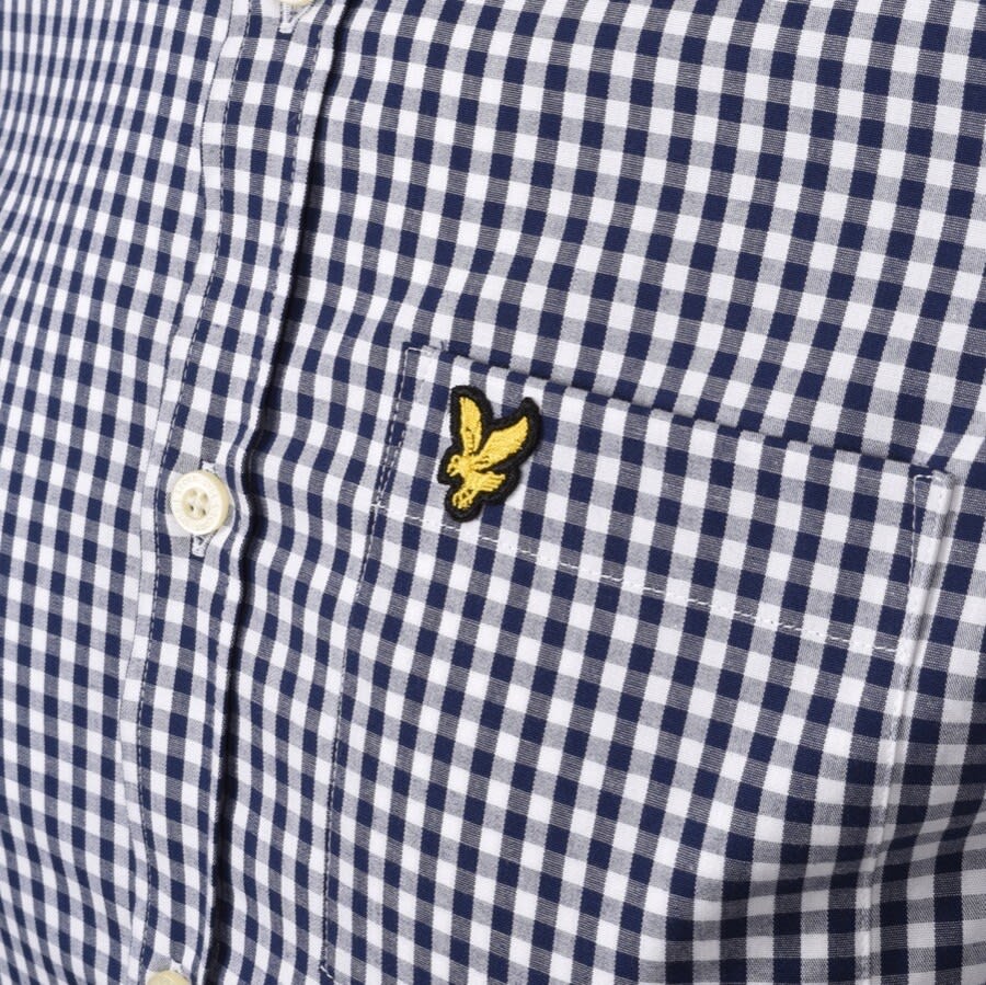 Alternative Image for ProductLyle And Scott Long Sleeve Gingham Shirt Navy3