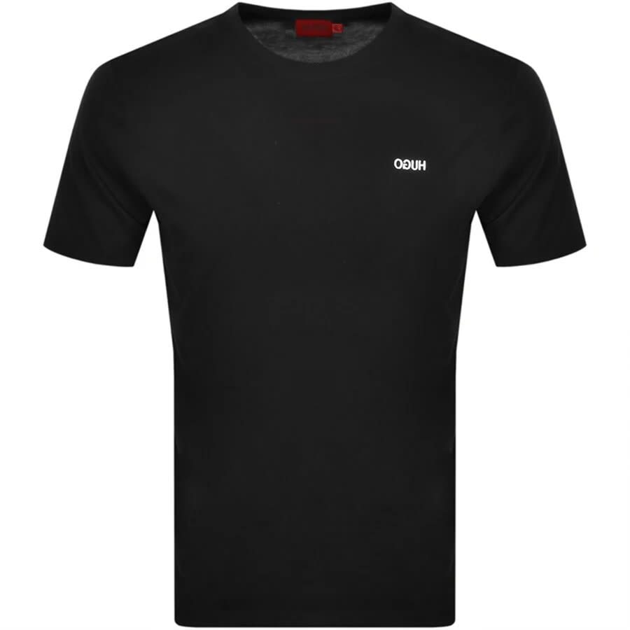 Alternative Image for ProductHUGO Dero 212 Crew Neck Short Sleeve T Shirt Black1